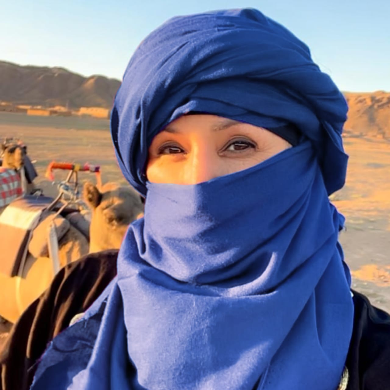 Een foto van de eigenaresse